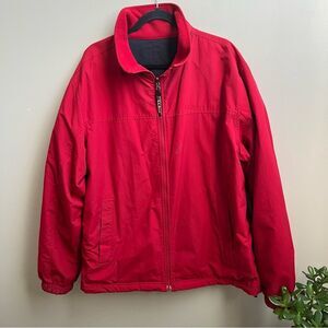 LL Bean red reversible jacket Size XXL